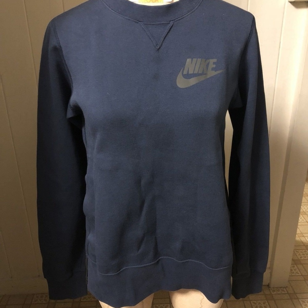 SOLD NIKE x SACAI sz XXS Sweatshirt NAVY Blue - Picture 3 of 8